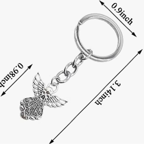 NWOT. Silver Guardian Angel Keychain or Accessory. - Picture 6 of 7